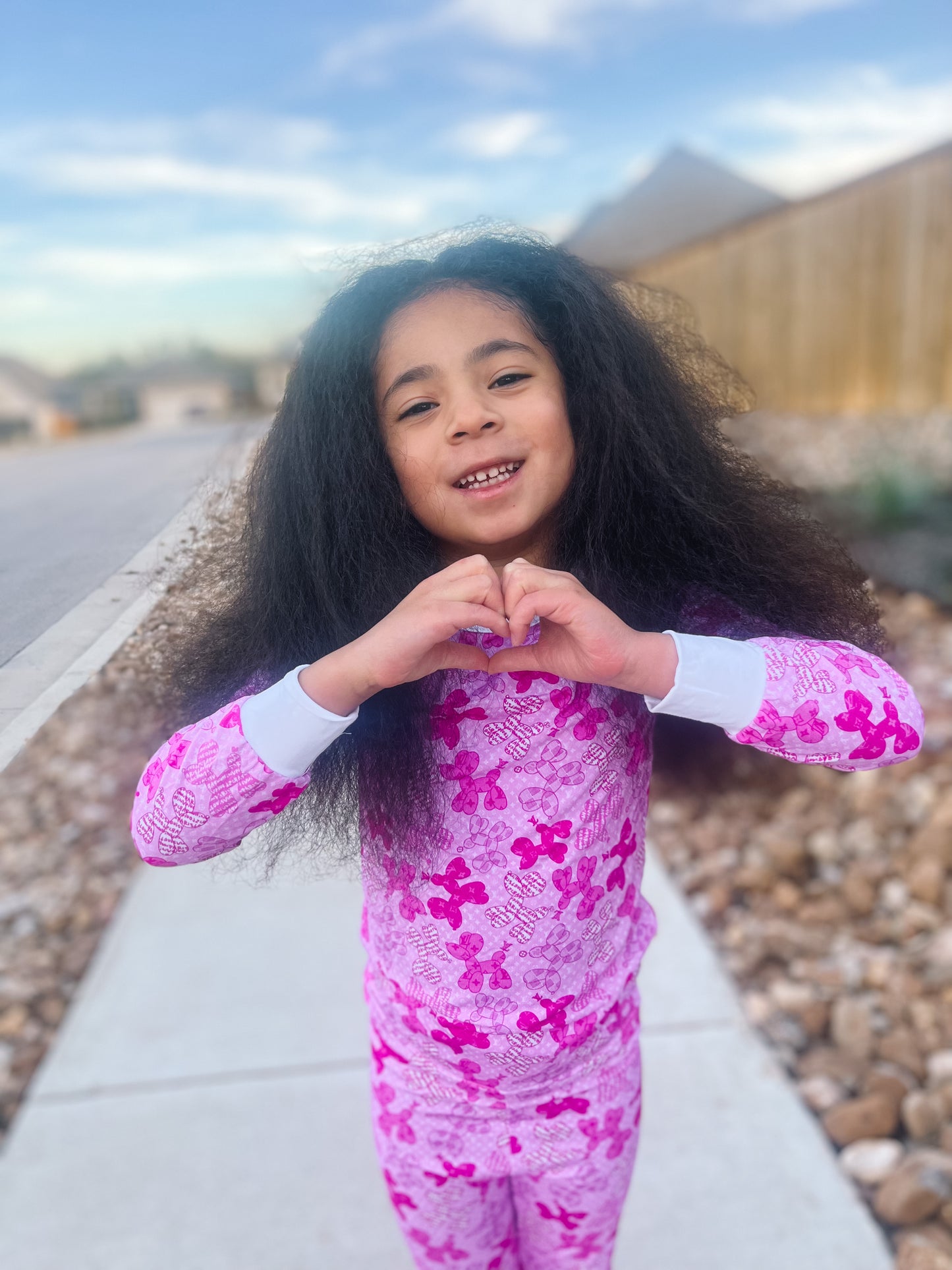 Pink Balloon Dogs Pant Set